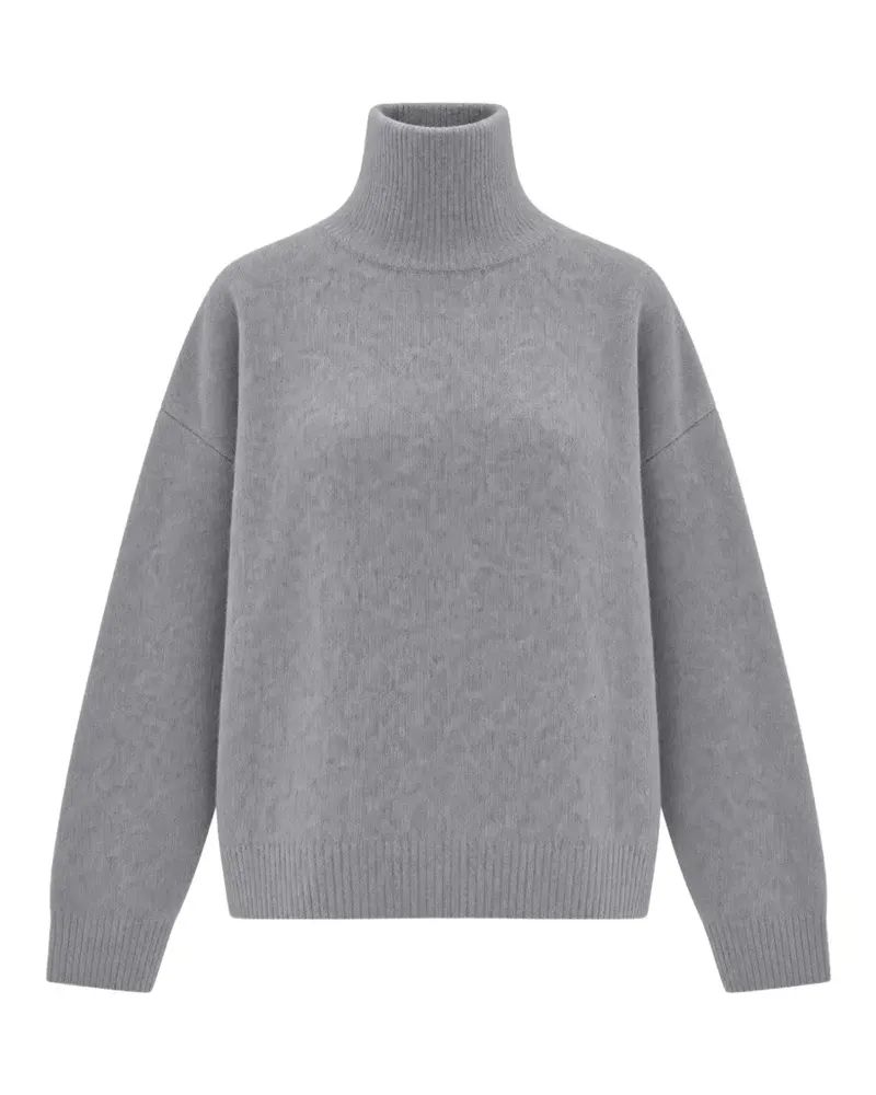 Liu Jo Rollkragenpullover aus gebürsteter Wolle - Grau Grau
