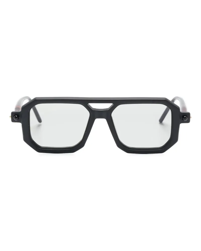 KUBORAUM geometric-frame glasses - Schwarz Schwarz
