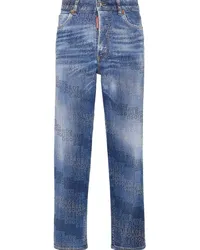 Dsquared2 Jeans mit Logo-Print Blau