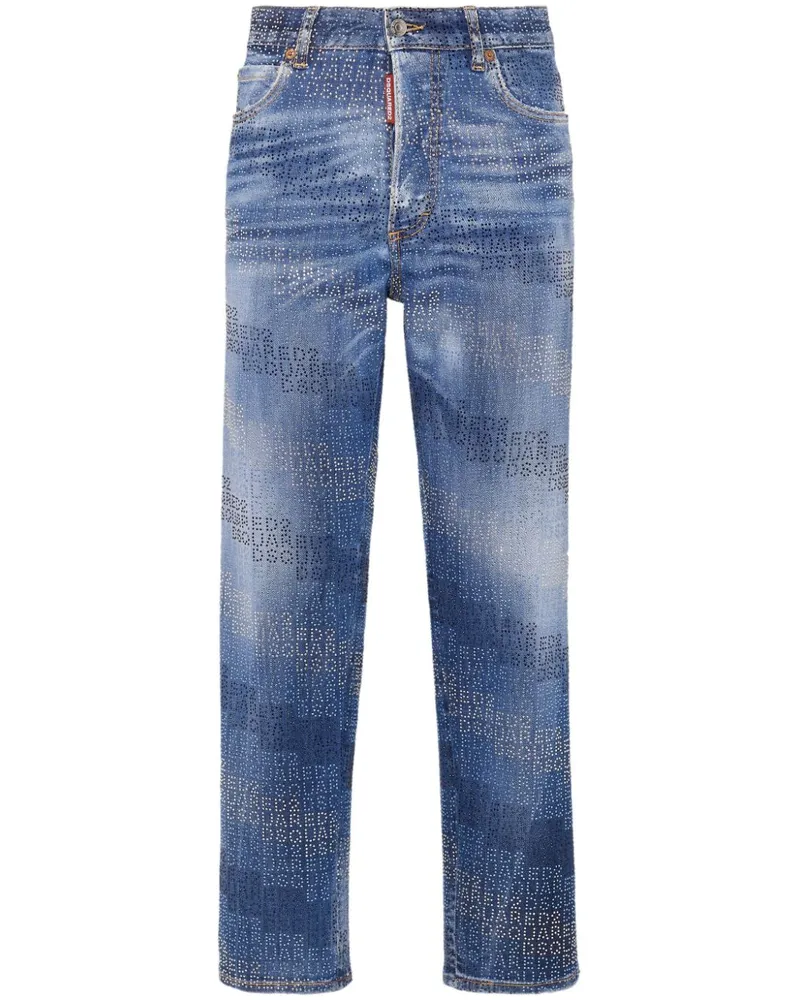 Dsquared2 Jeans mit Logo-Print Blau