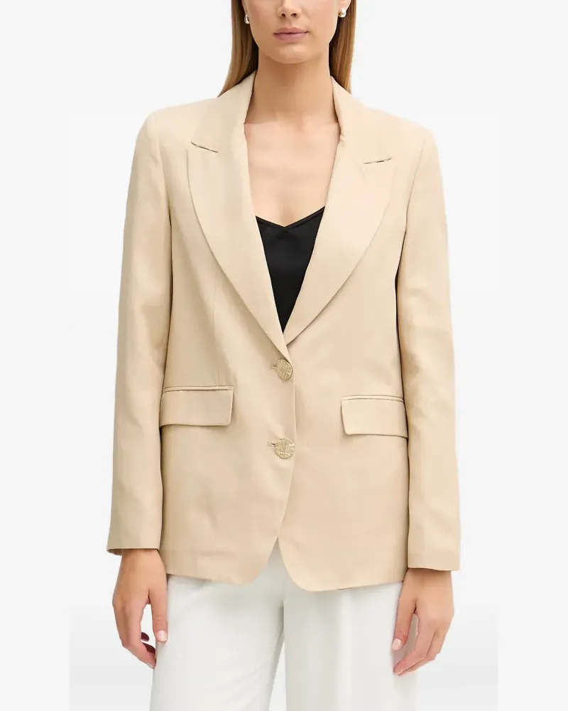 Gaudi peak-lapels single-breasted blazer - Nude Nude