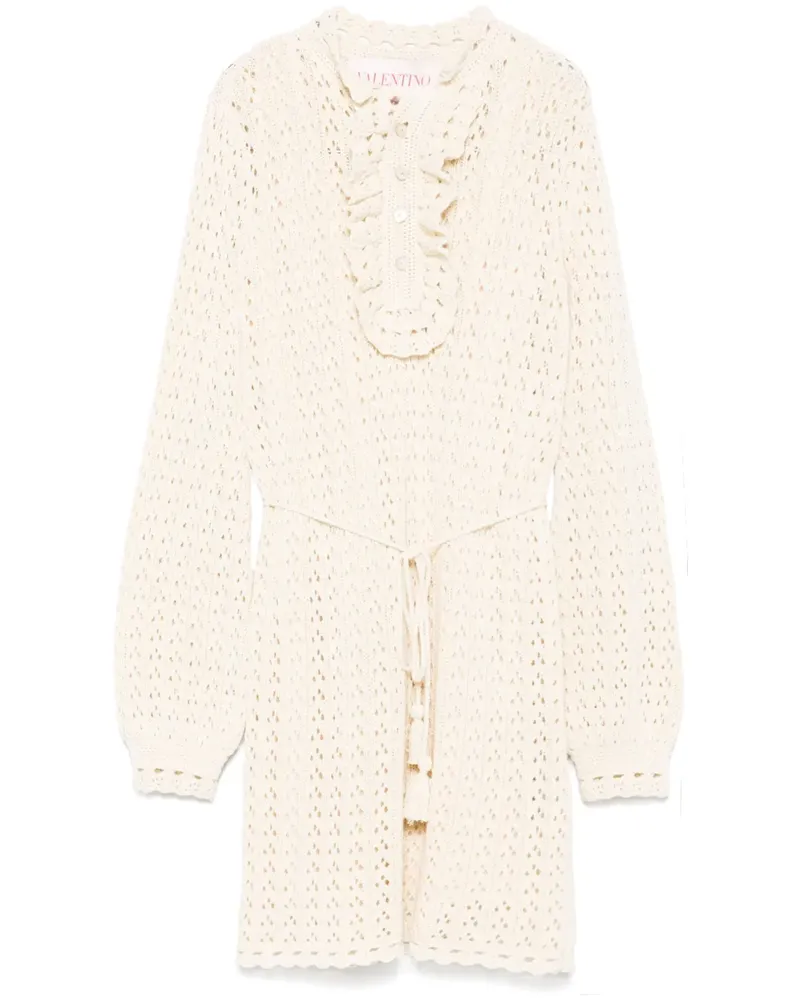 Valentino Garavani Gestricktes Minikleid - Nude Nude