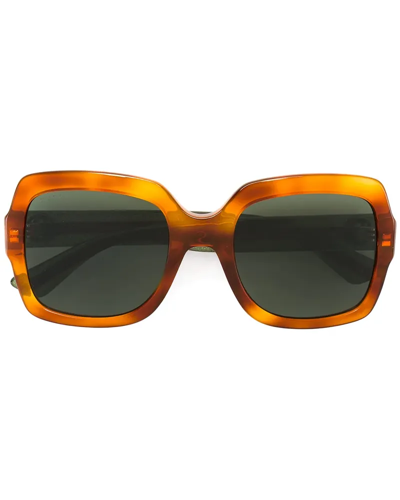 Gucci Quadratische Oversized-Sonnenbrille - Braun Braun