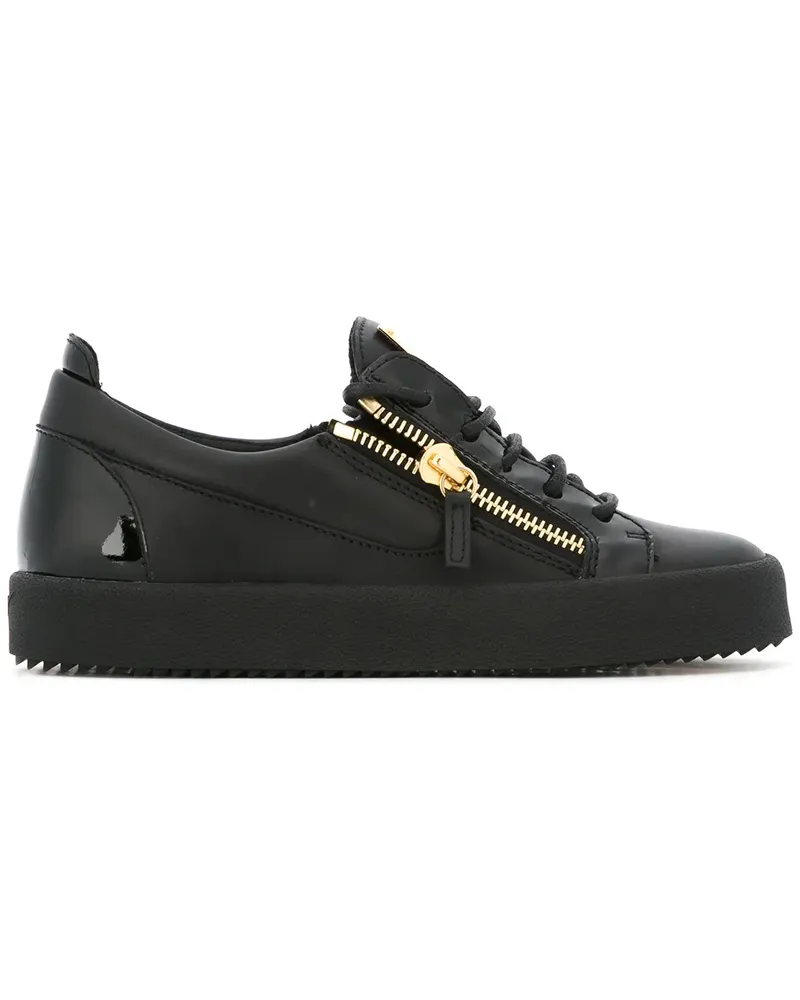 Giuseppe Zanotti Sneakers mit Reißverschlüssen - Schwarz Schwarz