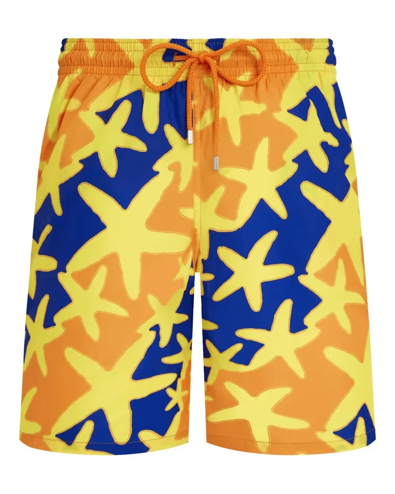 Vilebrequin Badeshorts mit Seestern-Print - Orange Orange