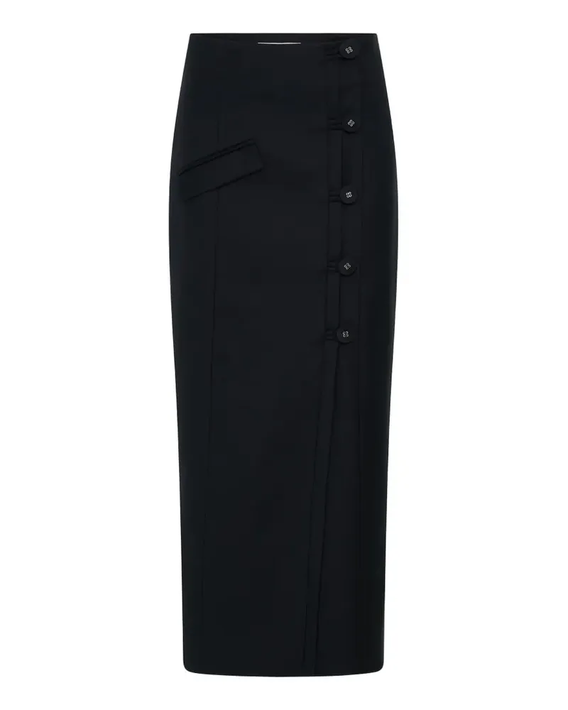 Anna Quan Rock mit geknöpfter Tasche - Schwarz Schwarz