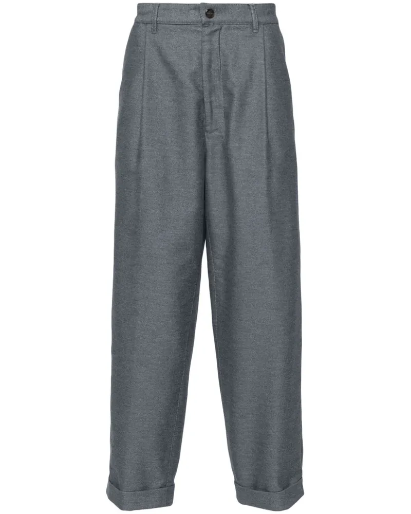 Giorgio Armani Hose mit Bundfalten - Blau Blau