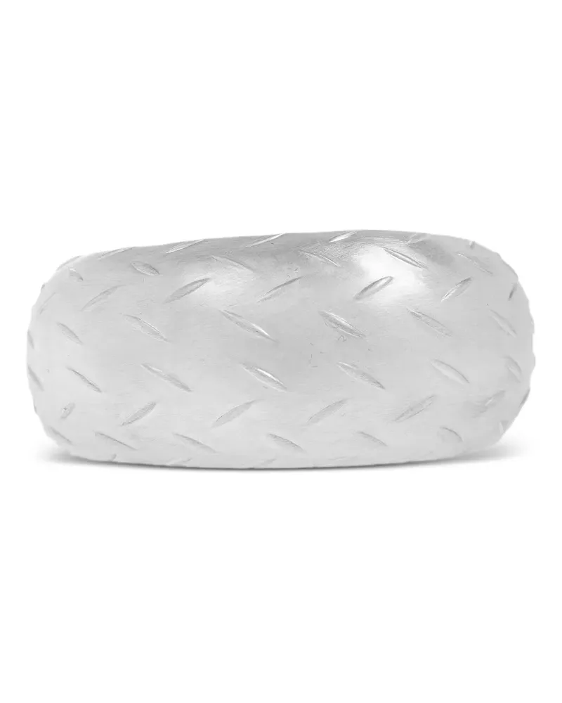 MISBHV Gemusterte Armspange - Silber Silber