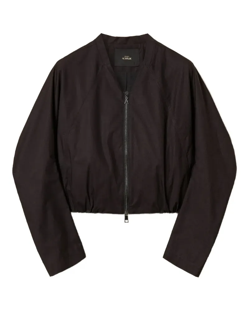 Twin-Set Court Bomberjacke mit Reißverschluss - Schwarz Schwarz