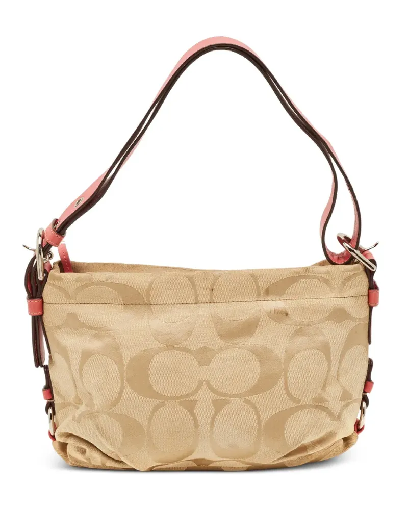 Coach Signature Canvas shoulder bag - Nude Nude