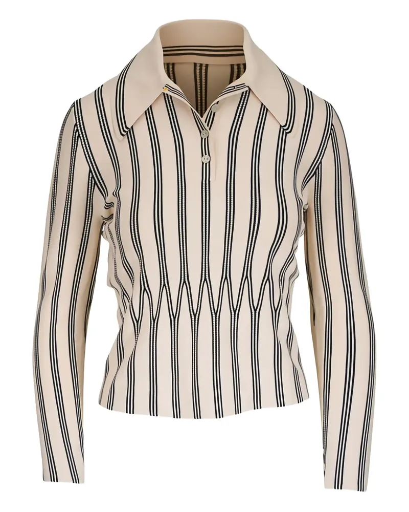 Zimmermann Langärmeliges Poloshirt - Nude Nude