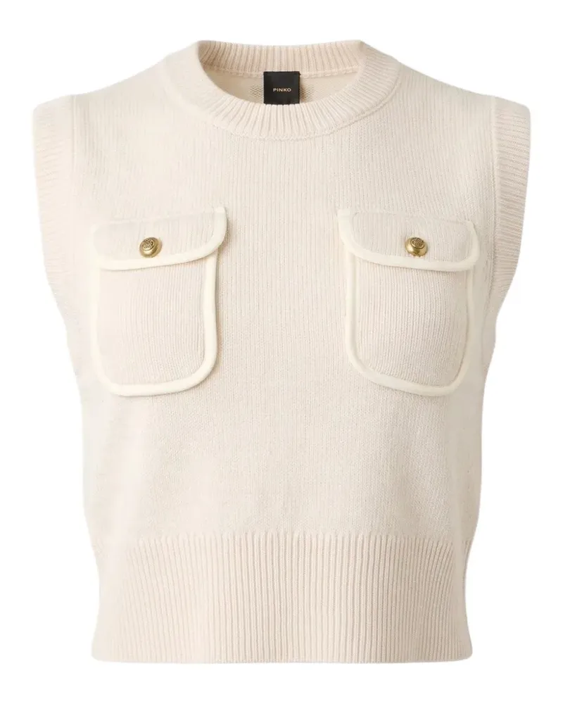 Pinko button-pocket vest - Nude Nude