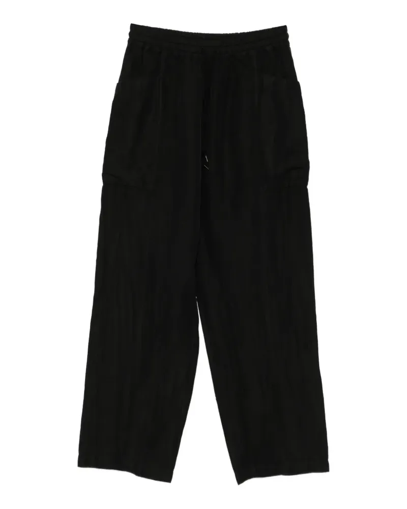 Comme des Garçons drawstring elasticated-waist trousers - Schwarz Schwarz