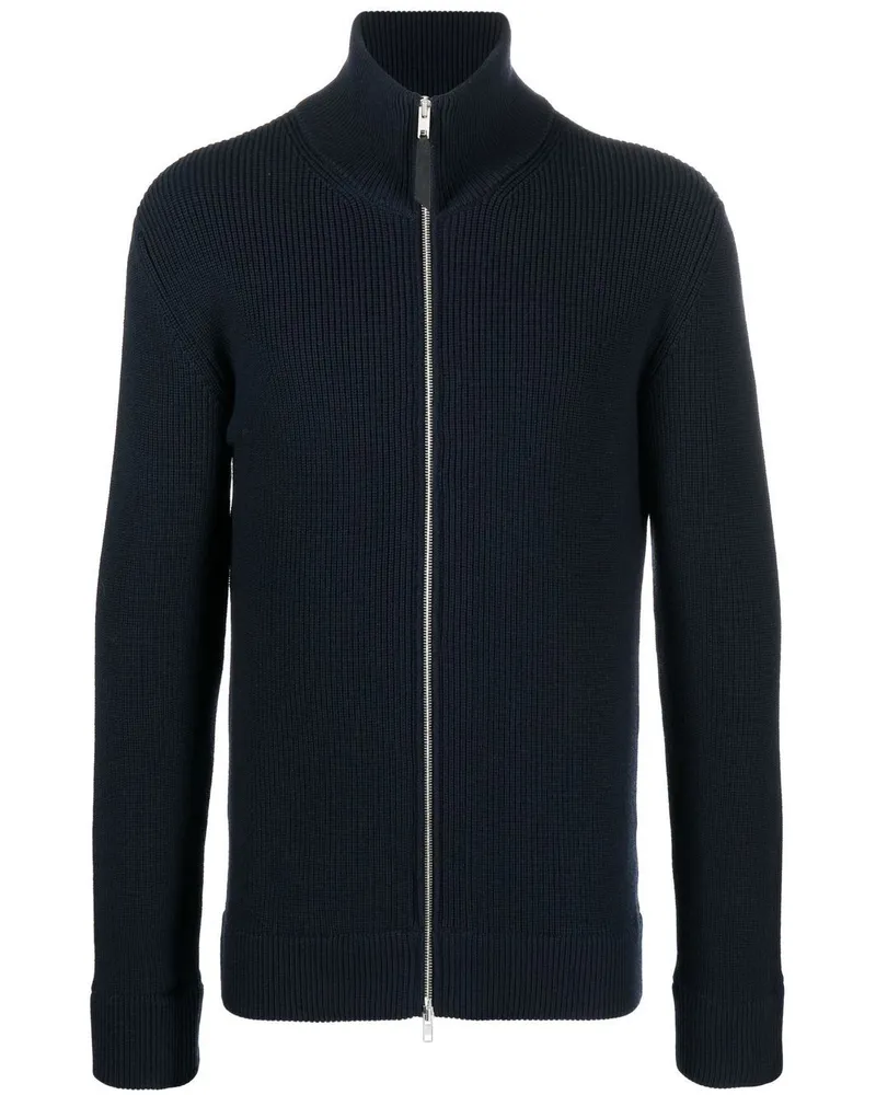 Maison Margiela Gerippter Cardigan mit Reißverschluss - Blau Blau