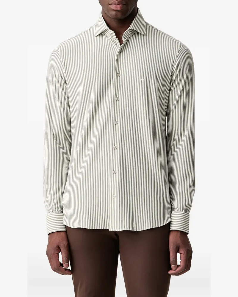 Michael Kors striped-pattern shirt - Weiß Weiß
