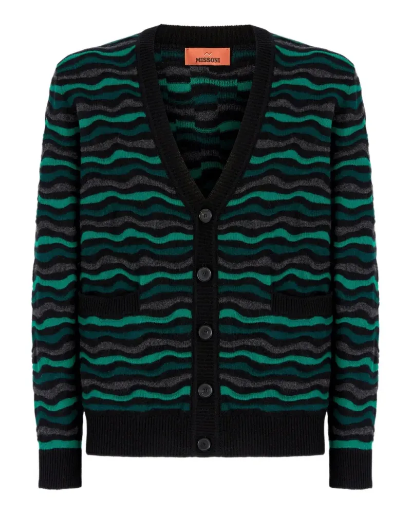 Missoni Cardigan mit Wellenmuster - Grün Grün