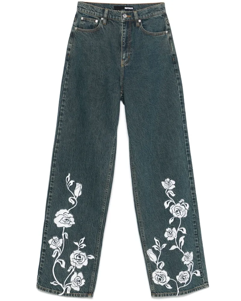 ROTATE Birger Christensen Jeans mit geradem Bein - Blau Blau