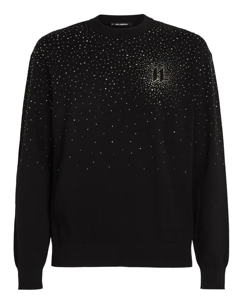 Karl Lagerfeld Sweatshirt mit rundem Ausschnitt - Schwarz Schwarz