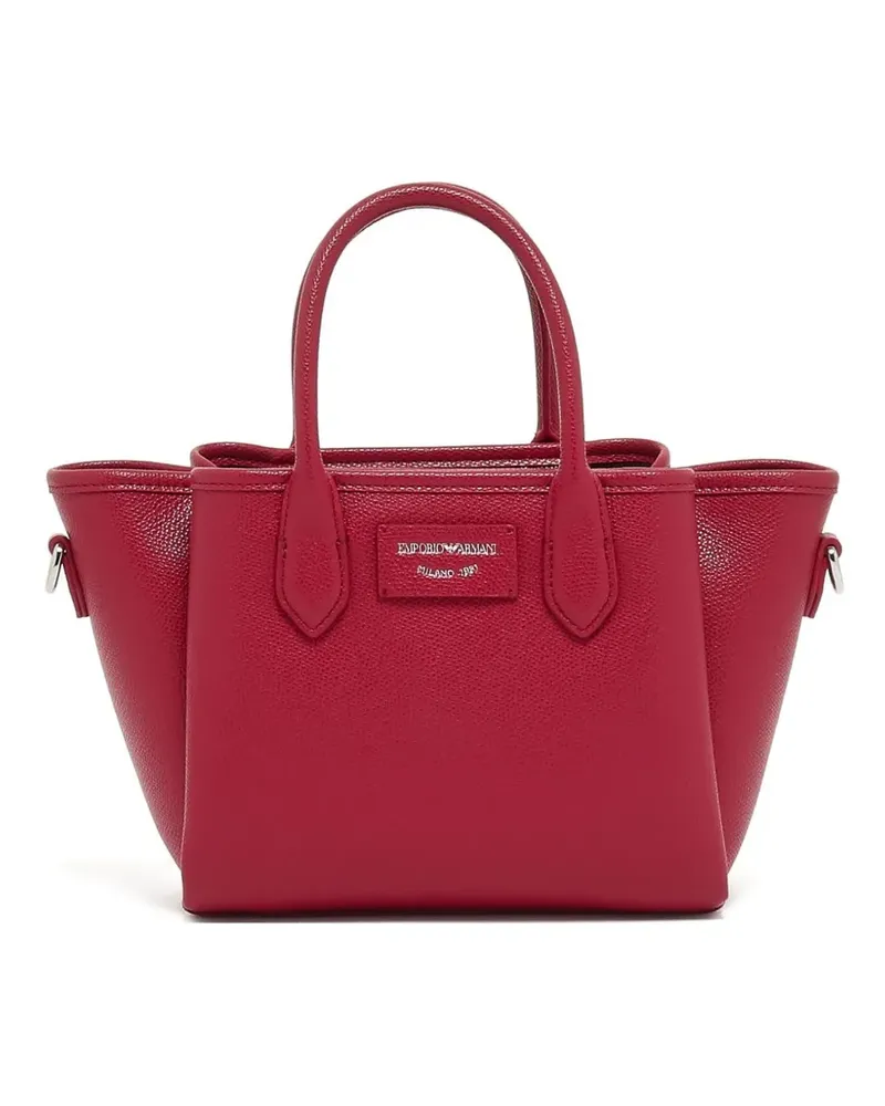 Emporio Armani top-handle leather satchel - Rot Rot