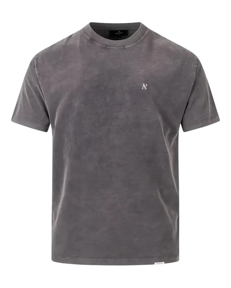 REPRESENT T-Shirt mit Logo - Grau Grau
