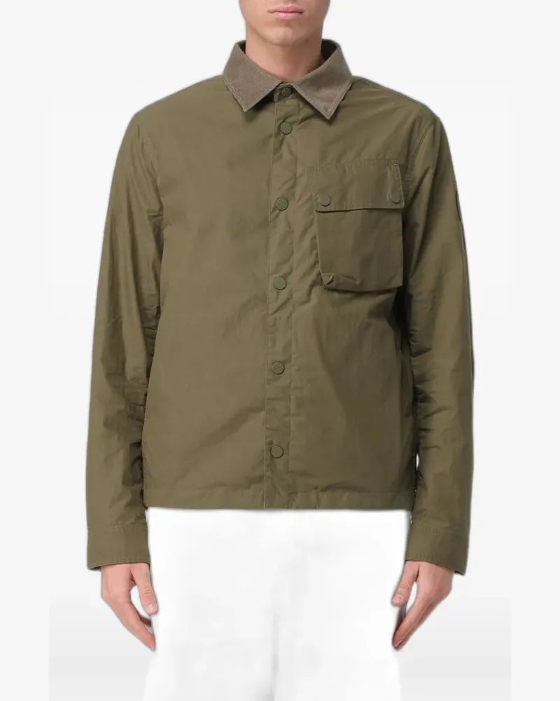 Belstaff Ground Jacke mit Cordkragen - Grün Grün