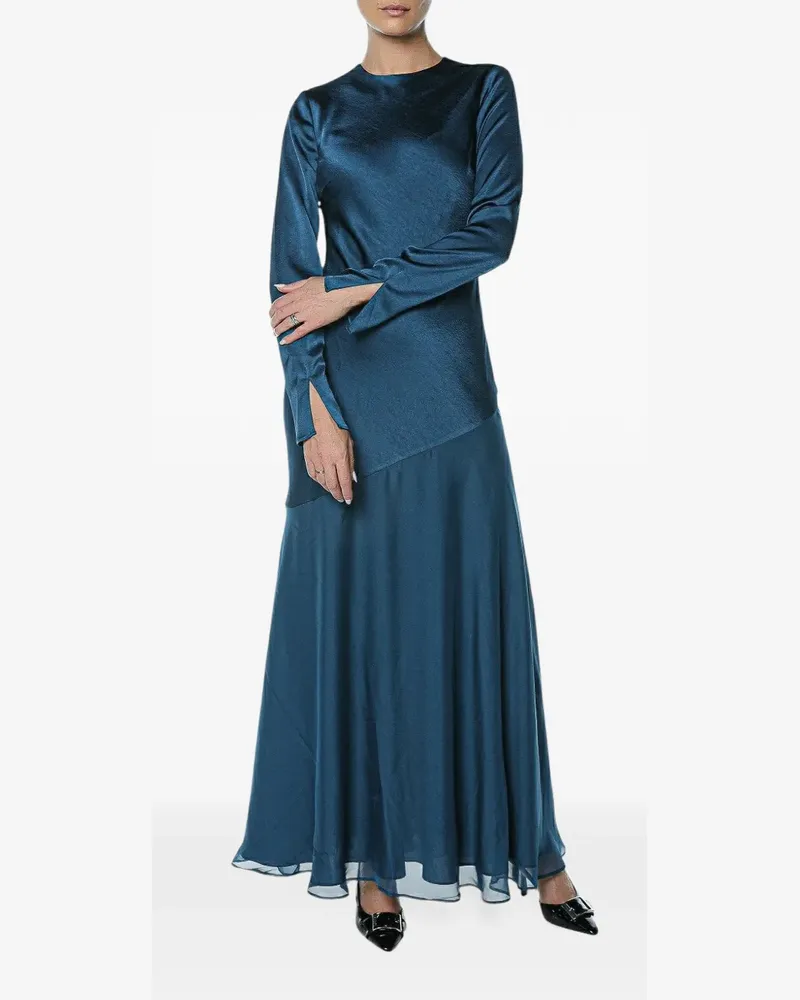 Ted Baker Shkye diagonal-seam maxi dress - Blau Blau