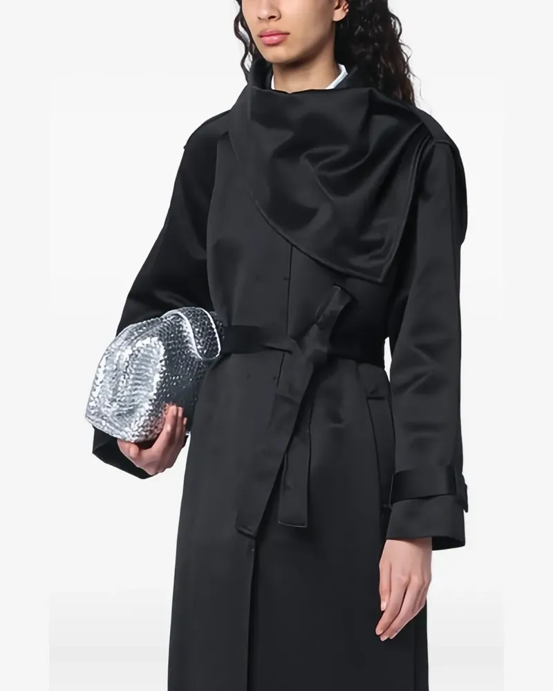 The Garment Asymmetrischer Trenchcoat - Schwarz Schwarz