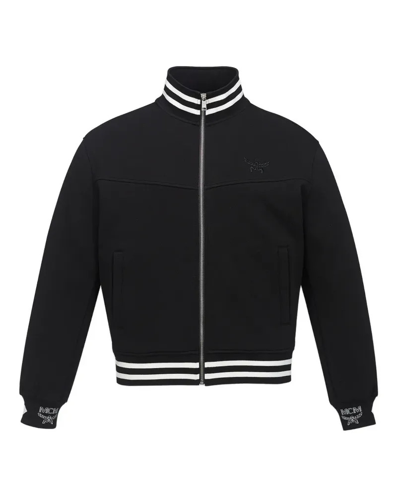 MCM Essential Ponte-Sportjacke mit Logo - Schwarz Schwarz