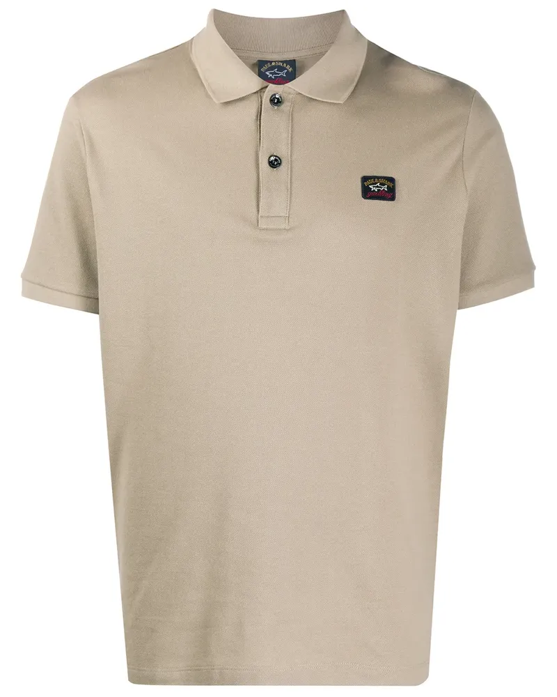 Paul & Shark Poloshirt mit Logo-Patch - Nude Nude