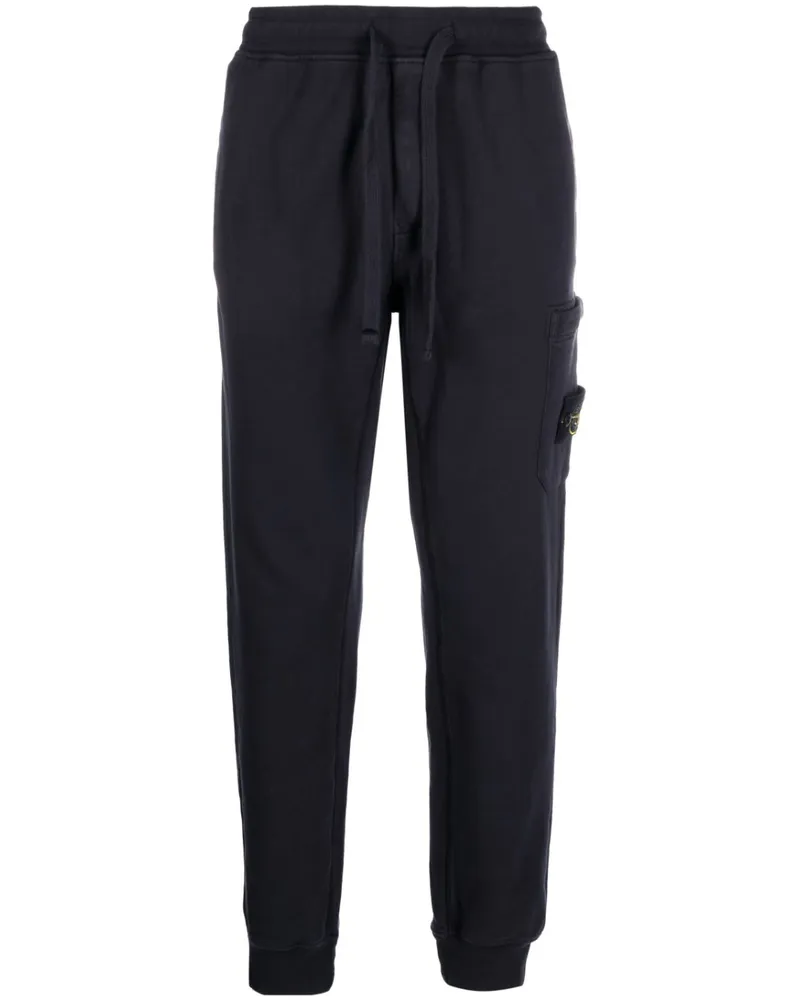 Stone Island Jogginghose mit Kompass-Patch - Blau Blau