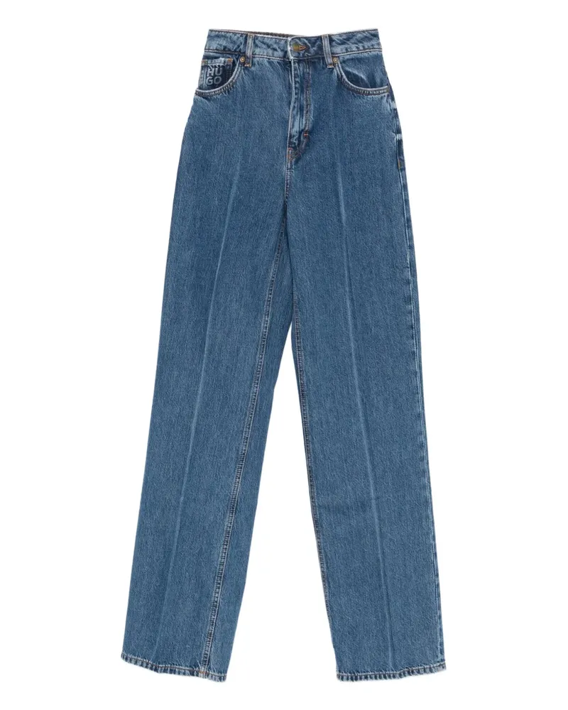 HUGO BOSS Jeans mit geradem Bein - Blau Blau