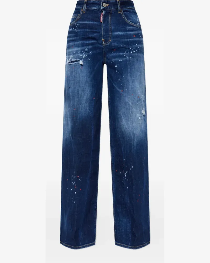 Dsquared2 Jeans mit Tragefalten - Blau Blau