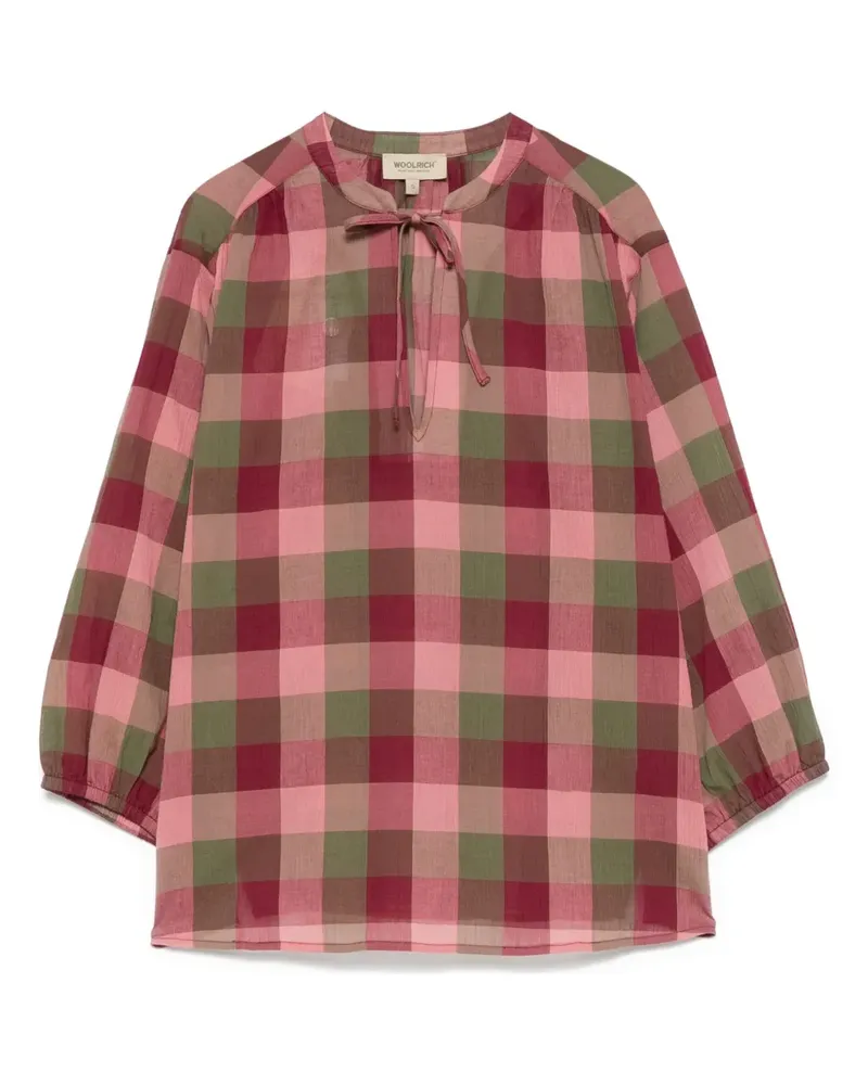 Woolrich Karierte Bluse - Rosa Rosa