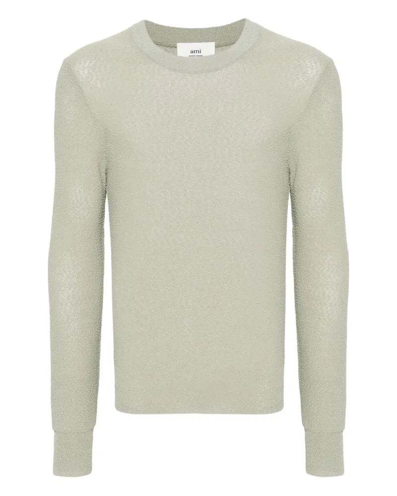 AMI Paris Pullover aus Boucle - Grün Grün