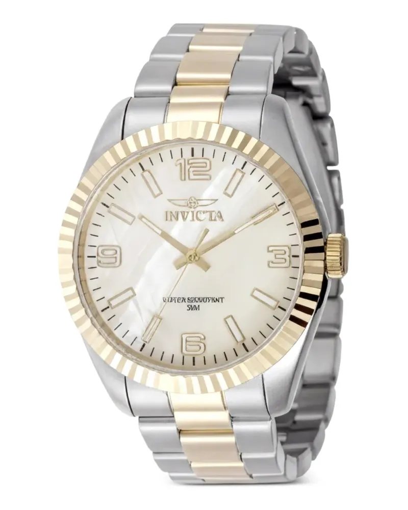 Invicta Specialty Armbanduhr mit geriffelter Lünette 43mm - Nude Nude
