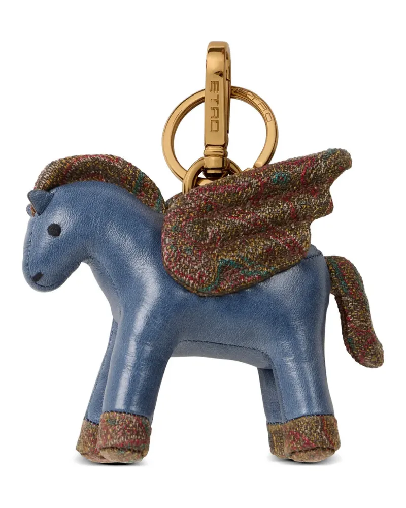 Etro Pegaso Taschenanhänger - Blau Blau