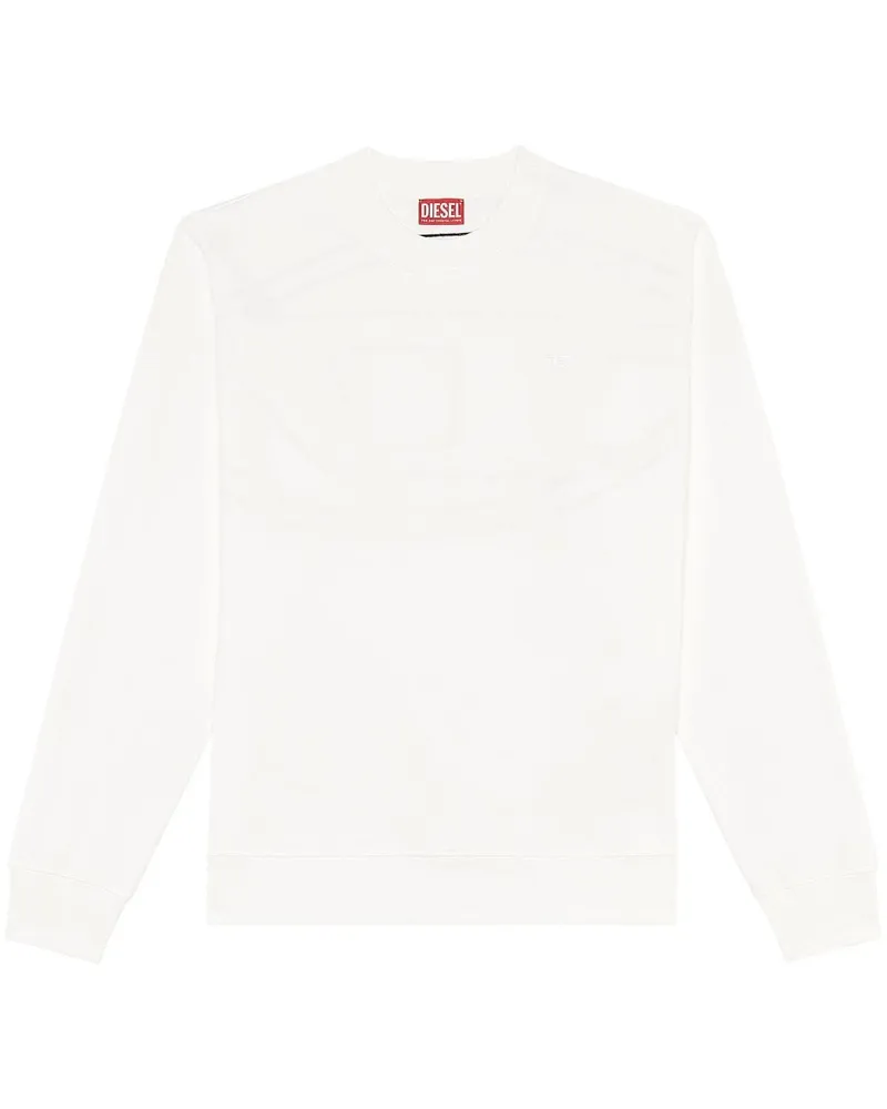 Diesel S-Rob-Megoval-D Sweatshirt aus Baumwolle - Weiß Weiß