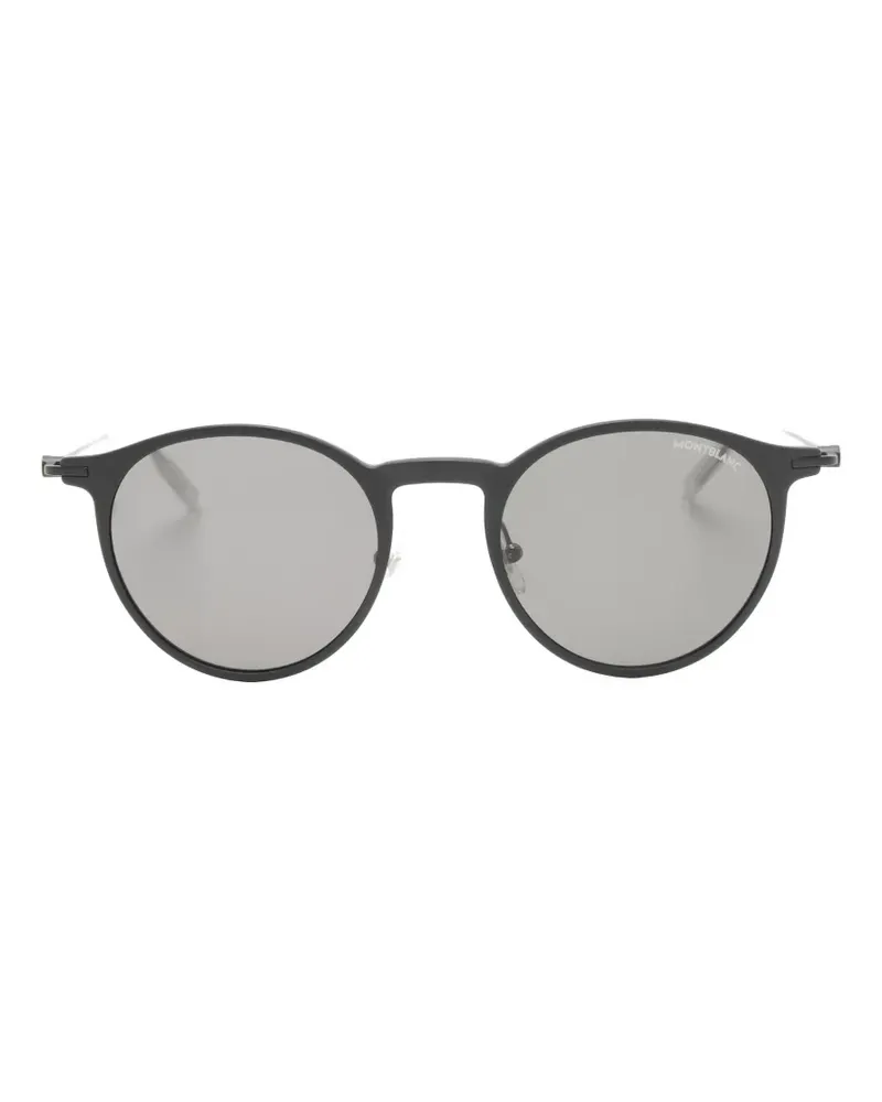 Montblanc round-frame sunglasses - Schwarz Schwarz
