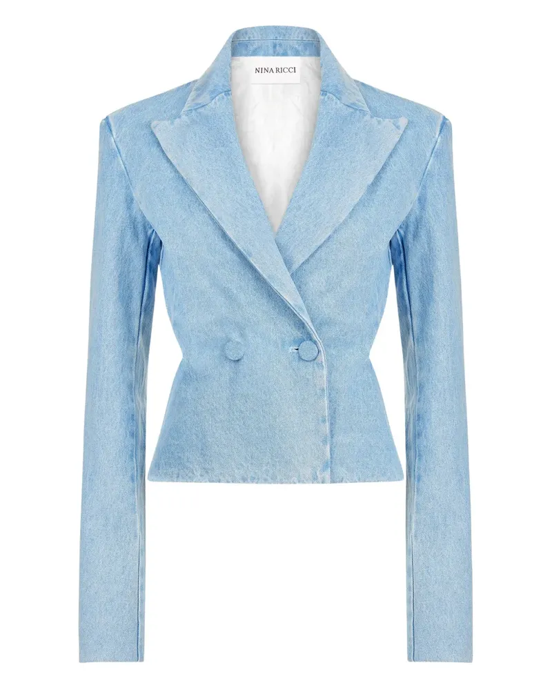 Nina Ricci Jeans-Blazer mit Cut-Out - Blau Blau