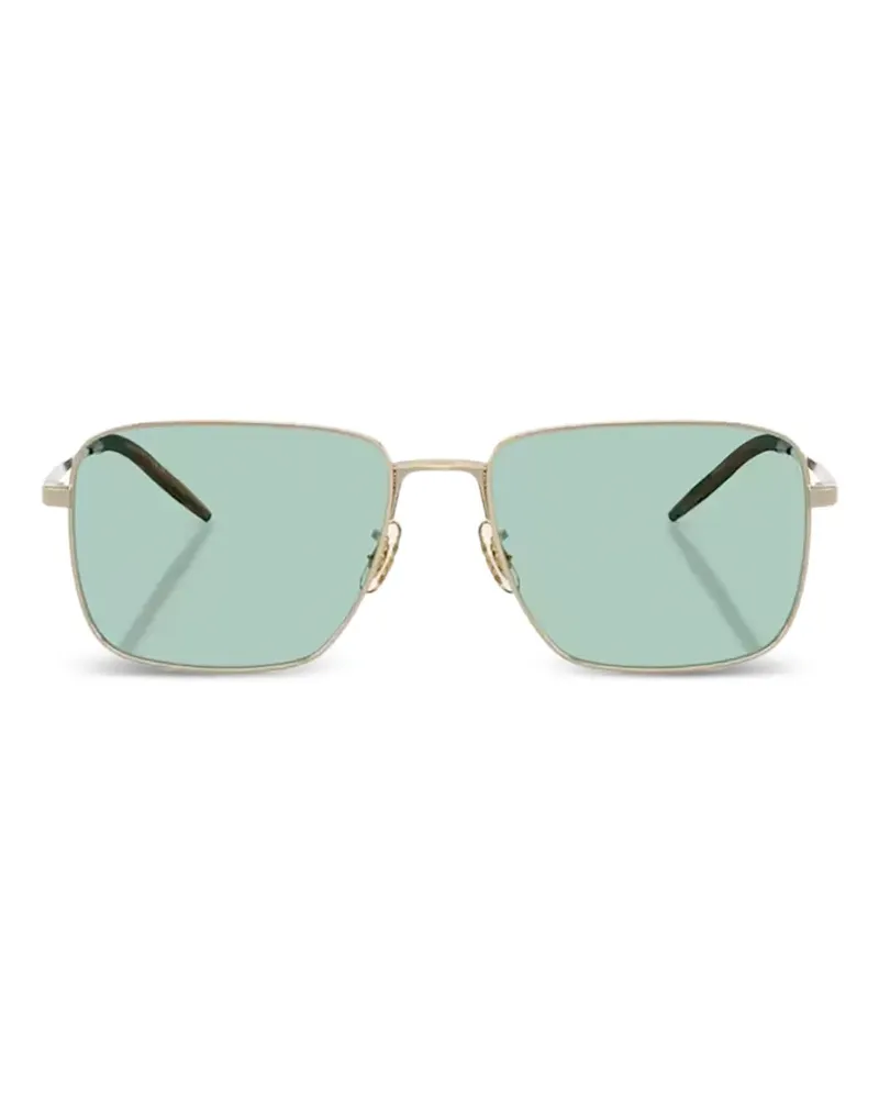 Oliver Peoples Welston Sonnenbrille mit eckigem Gestell - Gold Gold