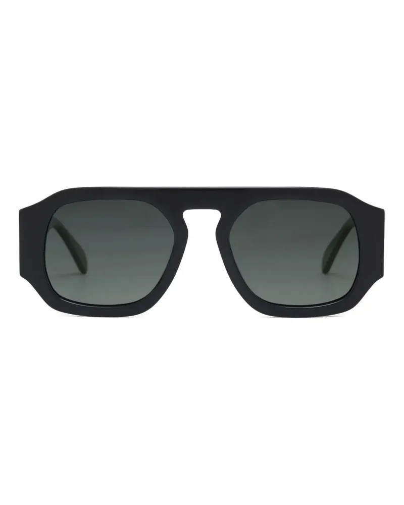 Anine Bing Preston Sonnenbrille mit eckigem Gestell - Schwarz Schwarz