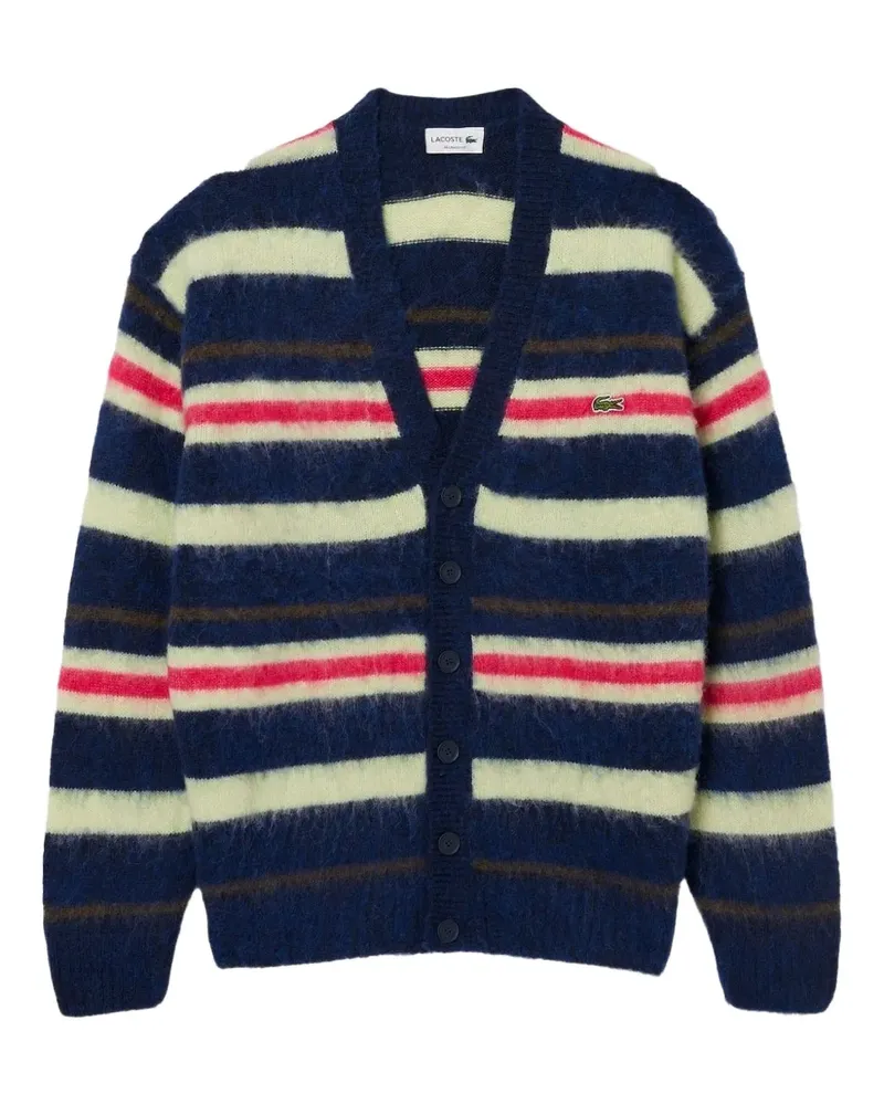 Lacoste striped cardigan - Blau Blau