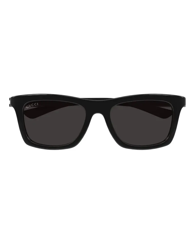 Gucci rectangle-frame sunglasses - Schwarz Schwarz