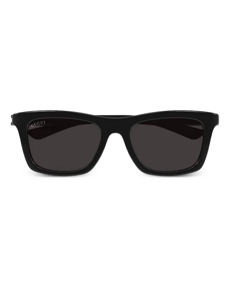 Gucci rectangle-frame sunglasses - Schwarz Schwarz