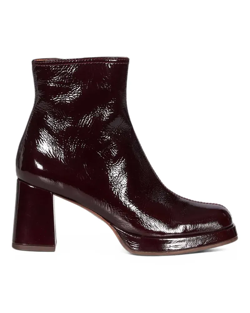 Chie Mihara Ketin Plateau-Stiefeletten mit Lackfinish - Rot Rot