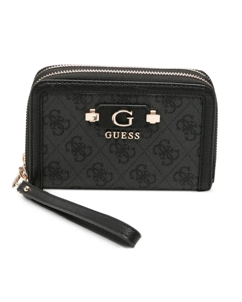 Guess Portemonnaie mit Monogramm-Print - Schwarz Schwarz
