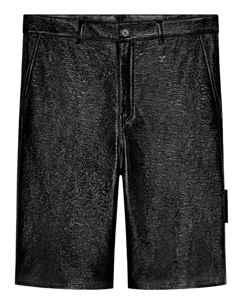 Courrèges Shorts mit Knopfverschluss - Schwarz Schwarz