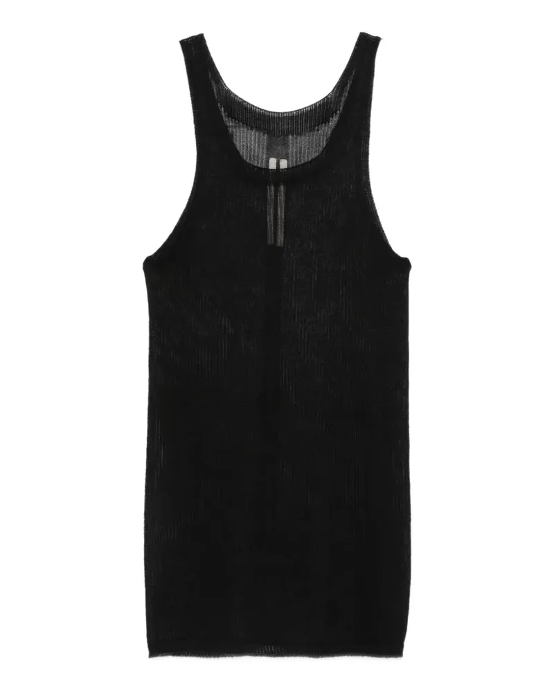Rick Owens Pony ribbed-knit tank top - Schwarz Schwarz