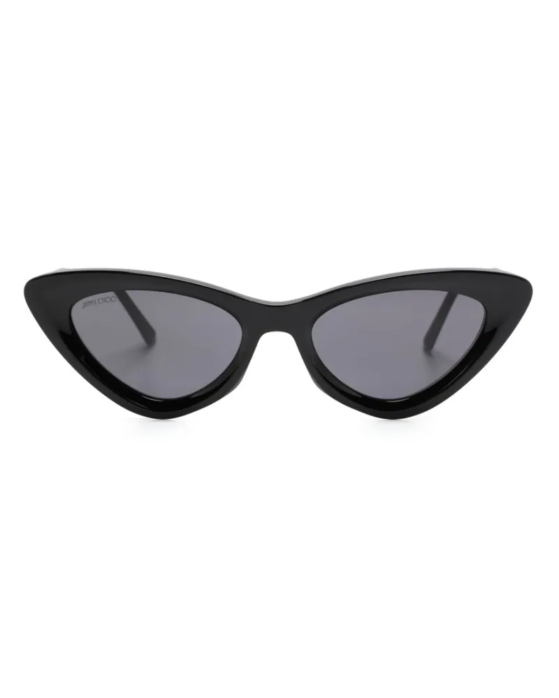 Jimmy Choo Klassische Cat-Eye-Sonnenbrille Schwarz