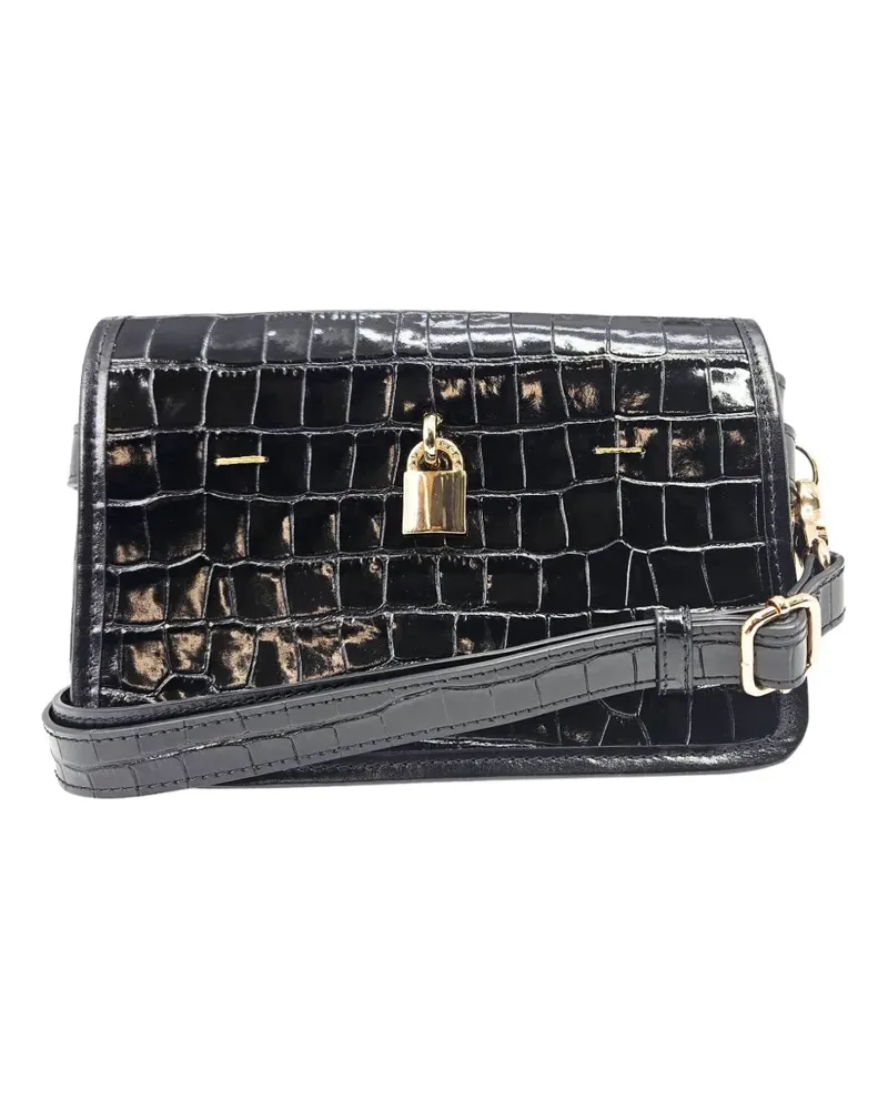 MADISON.MAISON Moc Croc crossbody bag - Schwarz Schwarz